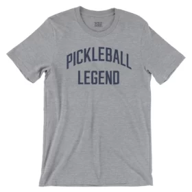 PICKLEBALL LEGEND t-shirt navy on heather gray