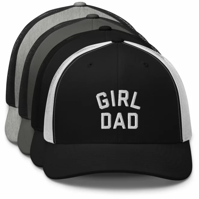 GIRL DAD Trucker Hat color variations