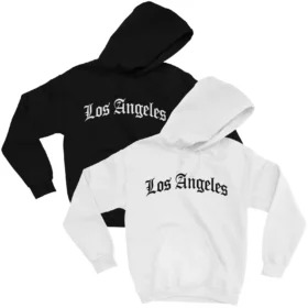 Los Angeles Old English Hoodie color variations
