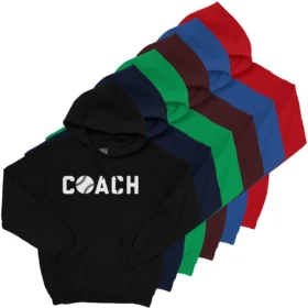 Baseball COACH Hoodie color variations