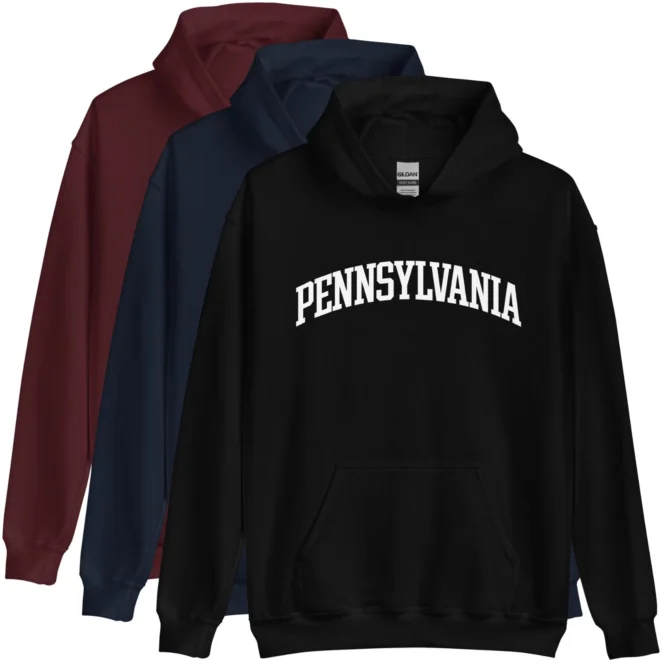 PENNSYLVANIA Hoodie color variations