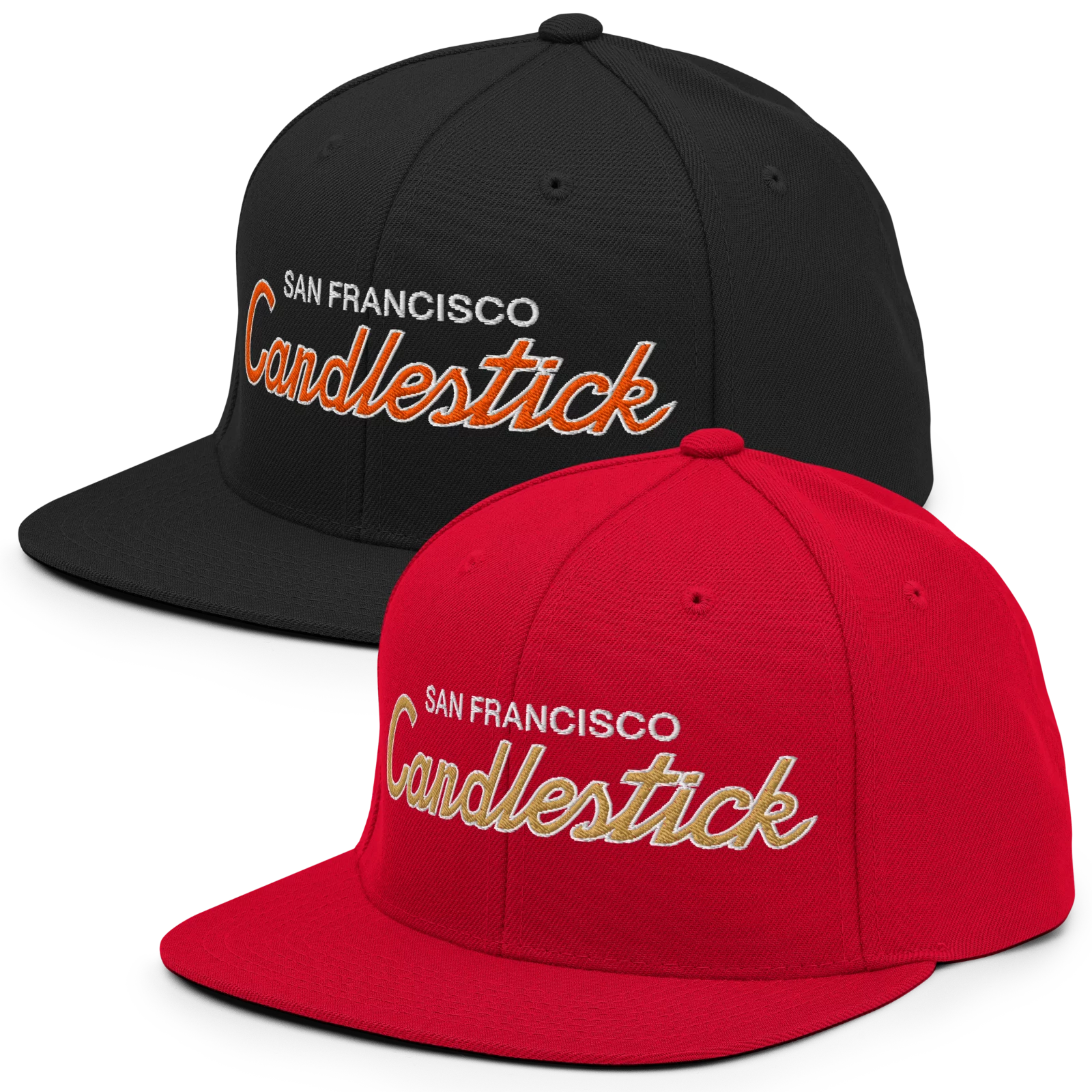 San Francisco Candlestick Snapback Hat color variants