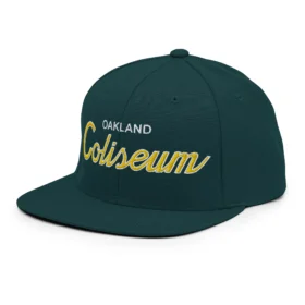 Oakland Coliseum Hat green left front