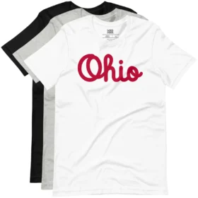 Ohio Script T-Shirt color variations