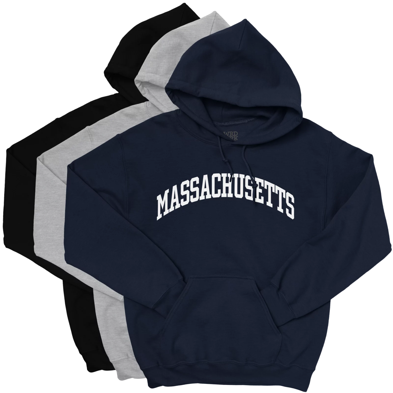 MASSACHUSETTS Hoodie color variants