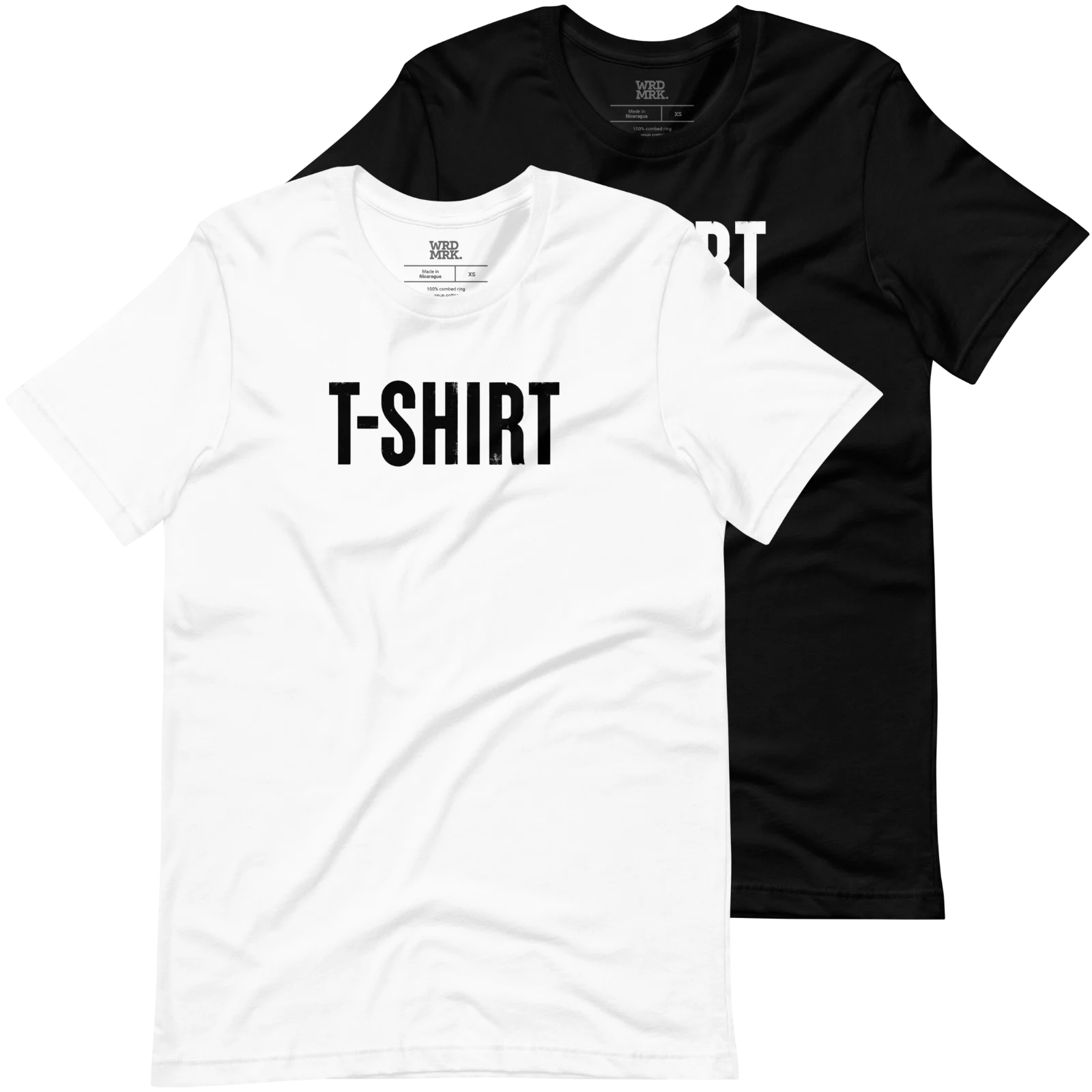 T-Shirt that says T-SHIRT color variations