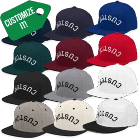 Custom Upside Down Hat solid color variants