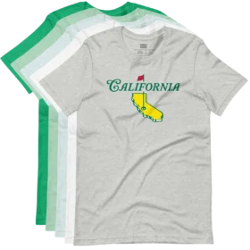 California Golf T-Shirt variations