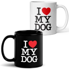 I LOVE MY DOG Mug color variants