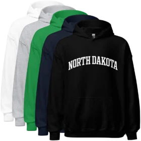 NORTH DAKOTA Hoodie color variants