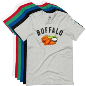 Buffalo Wings T-Shirt variations