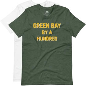 Green Bay by a Hundred T-Shirt variations