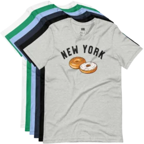 New York Bagel T-Shirt variations