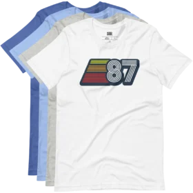 1987 Retro T-Shirt colors