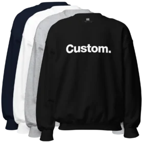 Custom Text Sweatshirt colors