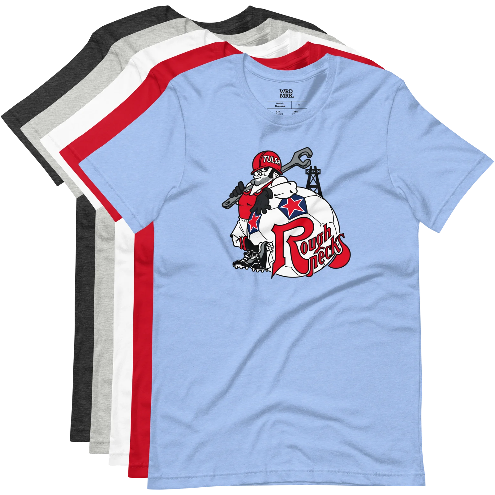 Tulsa Roughnecks T-Shirt colors